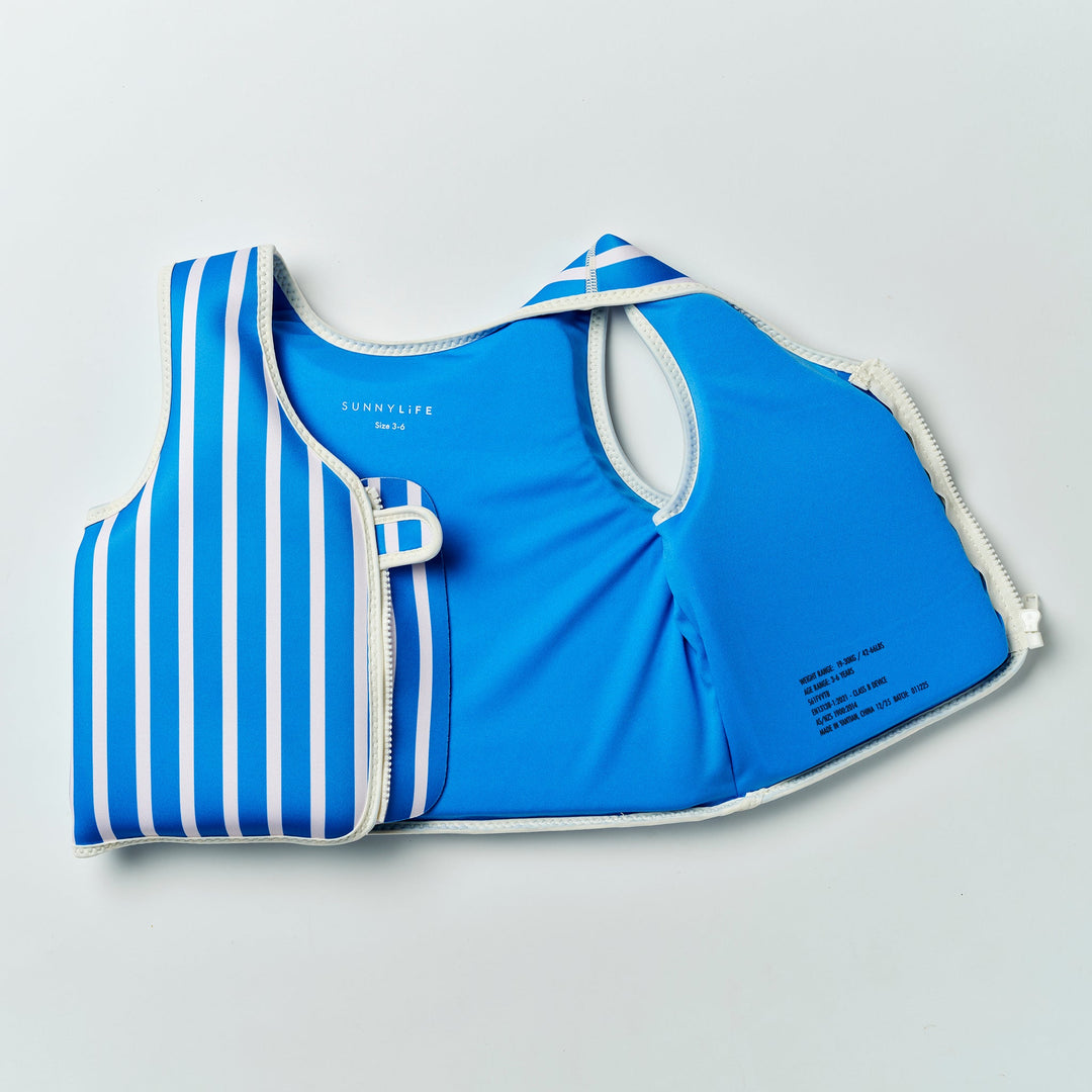 SUNNYLiFE plaukimo liemenė (3 - 6 m.) – TINO THE TIGER BLUE - Summer Boutique - S61FVVTB