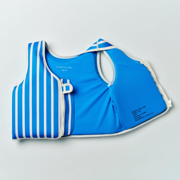 SUNNYLiFE plaukimo liemenė (3 - 6 m.) – TINO THE TIGER BLUE - Summer Boutique - S61FVVTB