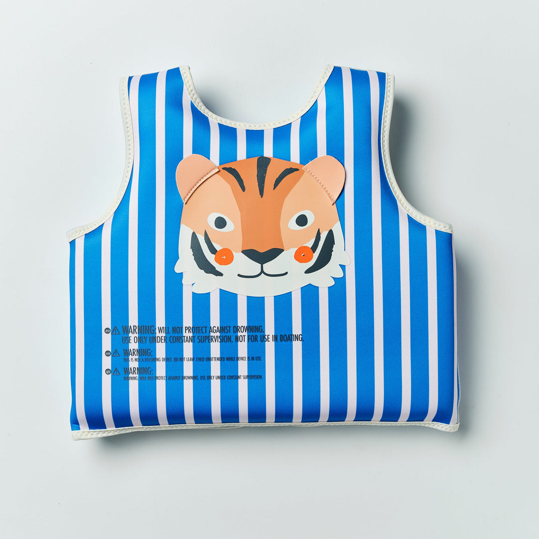 SUNNYLiFE plaukimo liemenė (3 - 6 m.) – TINO THE TIGER BLUE - Summer Boutique - S61FVVTB