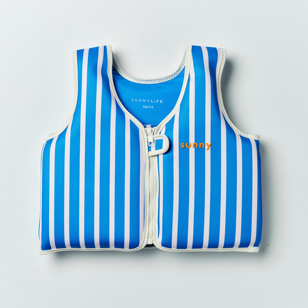 SUNNYLiFE plaukimo liemenė (3 - 6 m.) – TINO THE TIGER BLUE - Summer Boutique - S61FVVTB