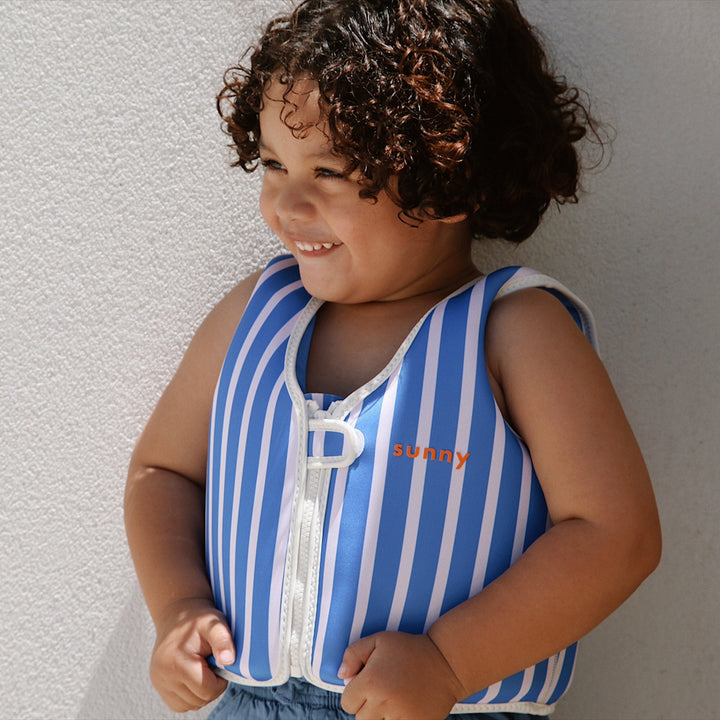 SUNNYLiFE plaukimo liemenė (3 - 6 m.) – TINO THE TIGER BLUE - Summer Boutique - S61FVVTB