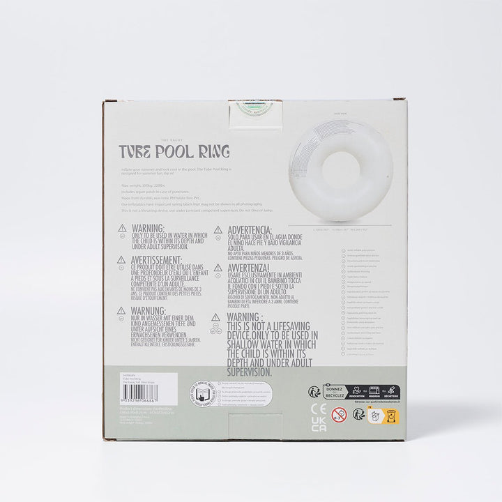 SUNNYLiFE plaukimo ratas – THE VACAY SOFT OLIVE STRIPE - Summer Boutique - S41PRGRN