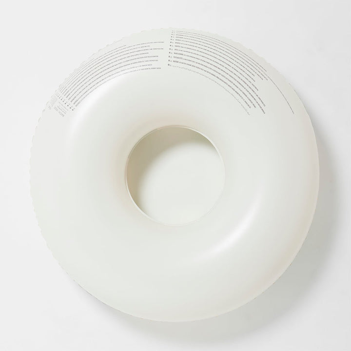 SUNNYLiFE plaukimo ratas – THE VACAY SOFT OLIVE STRIPE - Summer Boutique - S41PRGRN