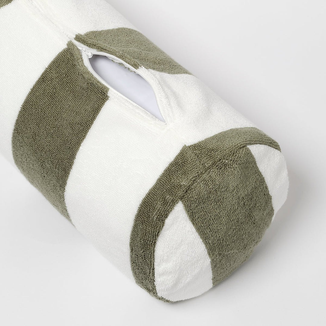 SUNNYLiFE pripučiama pagalvėlė – THE VACAY OLIVE STRIPE - Summer Boutique - S51IBPVA