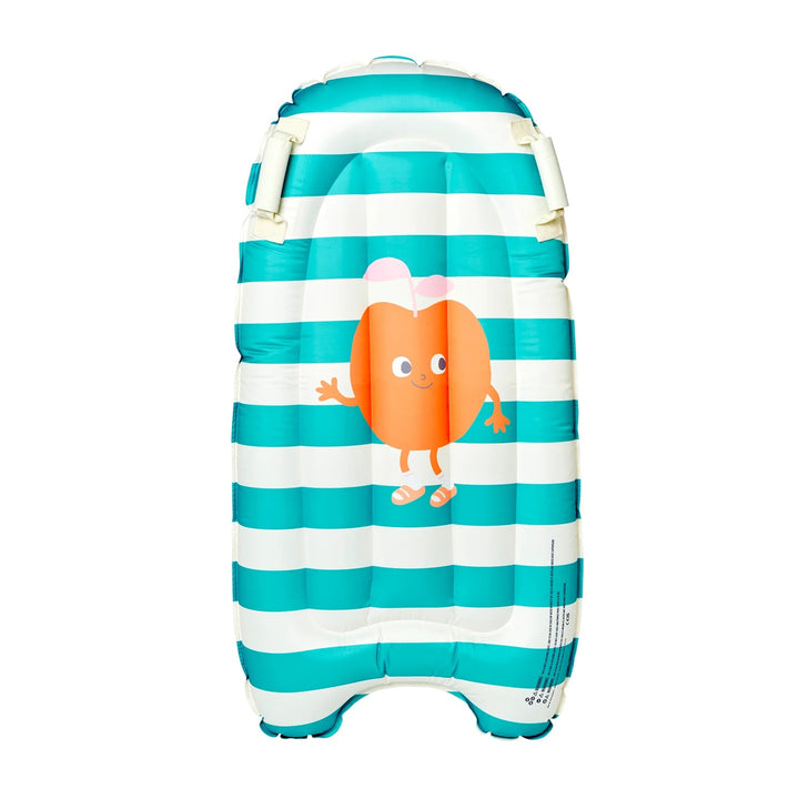 SUNNYLiFE pripučiama plaukimo lenta – POPPY THE PEACH GREEN STRIPE - Summer Boutique - S61KSMPG