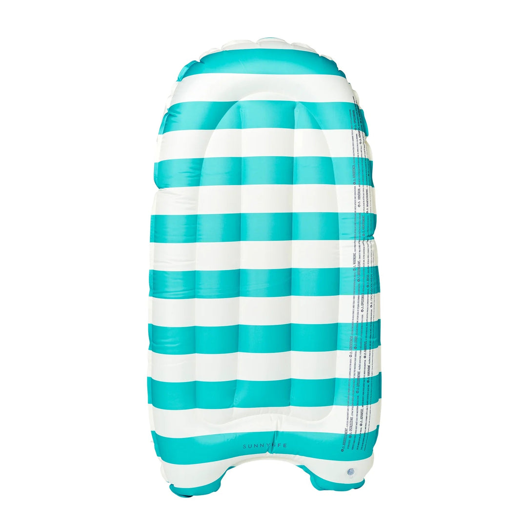 SUNNYLiFE pripučiama plaukimo lenta – POPPY THE PEACH GREEN STRIPE - Summer Boutique - S61KSMPG