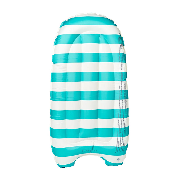 SUNNYLiFE pripučiama plaukimo lenta – POPPY THE PEACH GREEN STRIPE - Summer Boutique - S61KSMPG