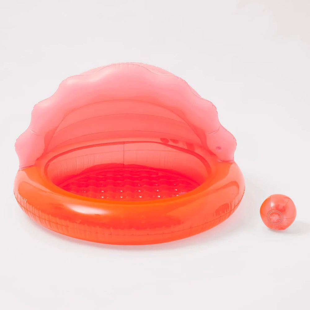 SUNNYLiFE pripučiamas baseinas – SHELL NEON CORAL - Summer Boutique - S2PPOOSH