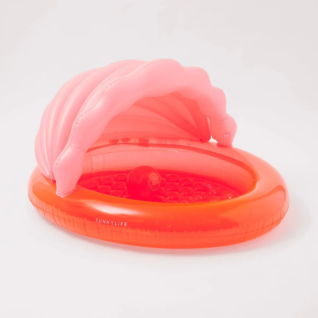SUNNYLiFE pripučiamas baseinas – SHELL NEON CORAL - Summer Boutique - S2PPOOSH