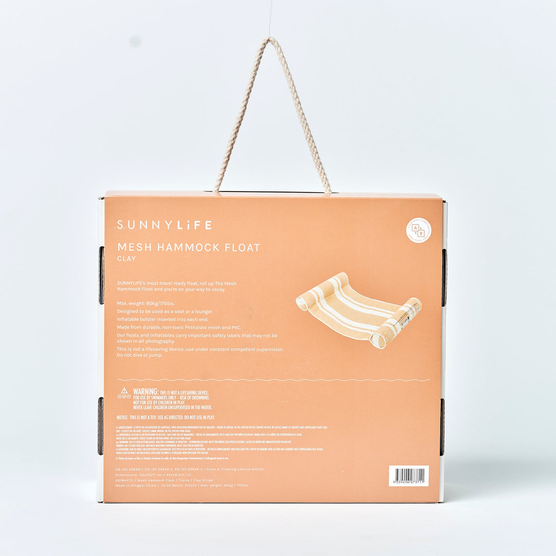SUNNYLiFE pripučiamas hamakas – TIERRA CLAY STRIPE - Summer Boutique - S61MHFTC