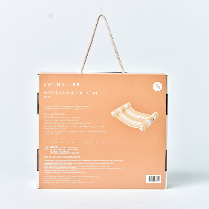 SUNNYLiFE pripučiamas hamakas – TIERRA CLAY STRIPE - Summer Boutique - S61MHFTC