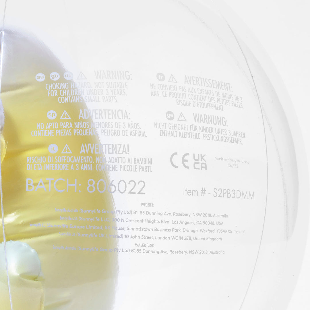 SUNNYLiFE pripučiamas paplūdimio kamuolys – MONTY THE MONSTER - Summer Boutique - S2PB3DMM