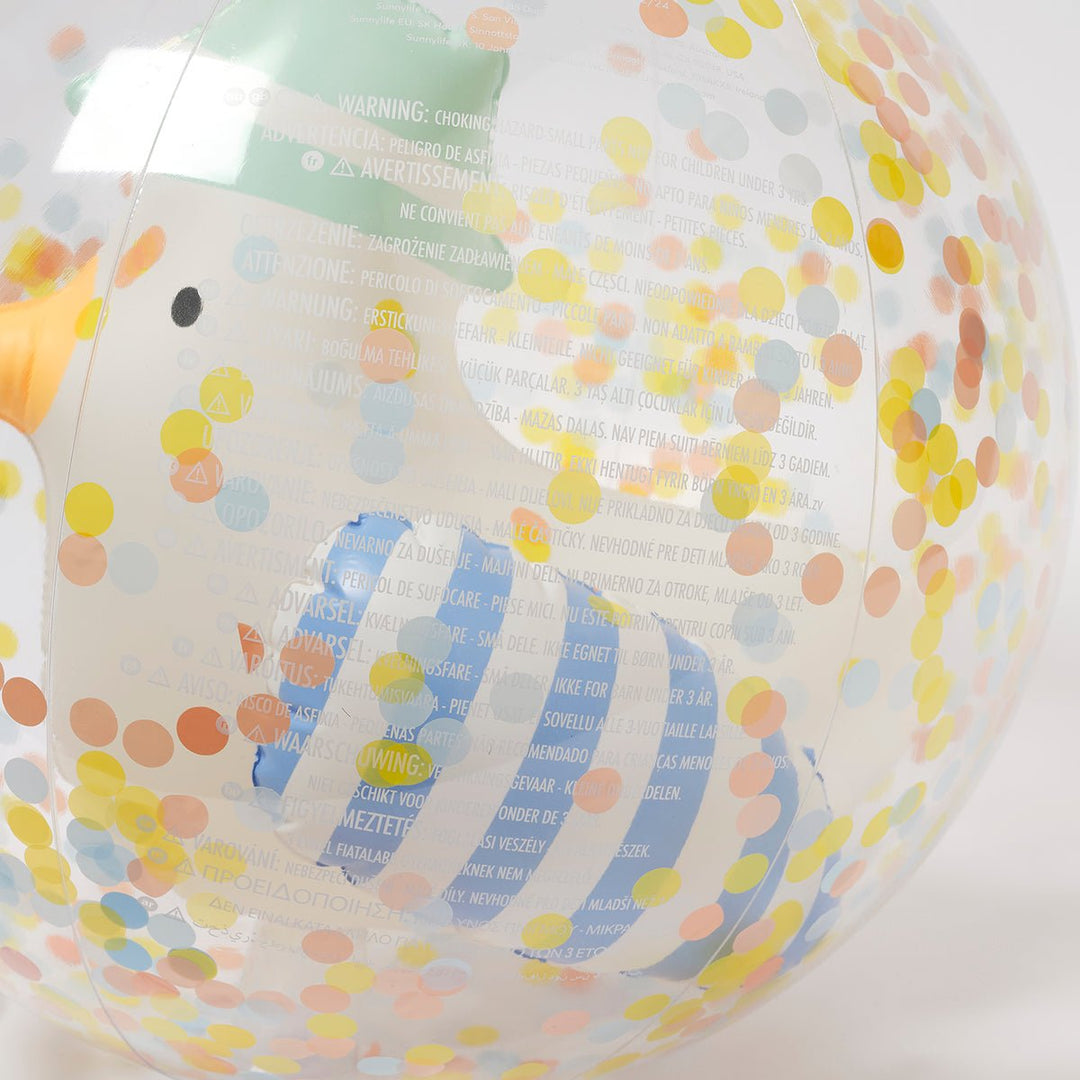 SUNNYLiFE pripučiamas paplūdimio kamuolys – SID THE SEAGULL BLUE STRIPE - Summer Boutique - S51BBSSB