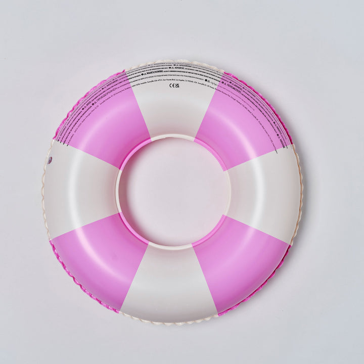 SUNNYLiFE pripučiamas plaukimo ratas – MAGENTA STRIPE - Summer Boutique - S61MPRMS