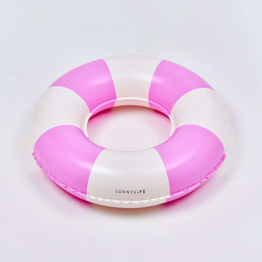 SUNNYLiFE pripučiamas plaukimo ratas – MAGENTA STRIPE - Summer Boutique - S61MPRMS