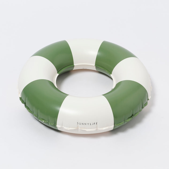 SUNNYLiFE pripučiamas plaukimo ratas – OLIVE STRIPE - Summer Boutique - S51MPROS