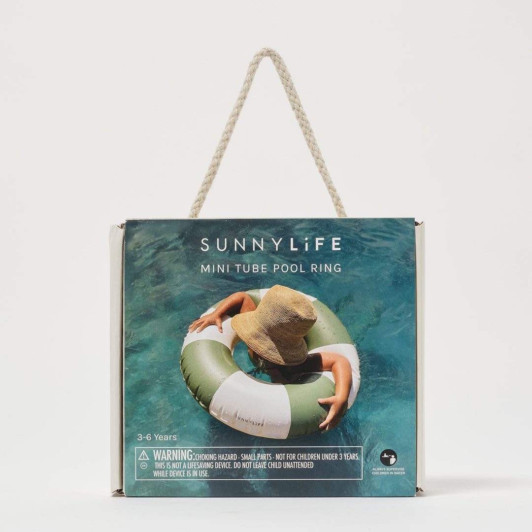 SUNNYLiFE pripučiamas plaukimo ratas – OLIVE STRIPE - Summer Boutique - S51MPROS
