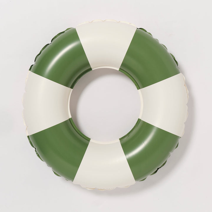 SUNNYLiFE pripučiamas plaukimo ratas – OLIVE STRIPE - Summer Boutique - S51MPROS