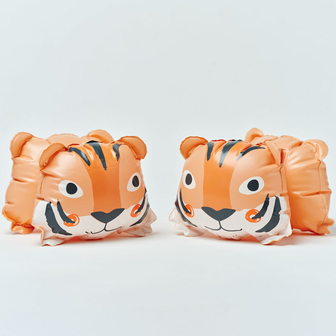 SUNNYLiFE pripučiamos plaukimo rankovės – TINO THE TIGER CLAY - Summer Boutique - S61IABTC