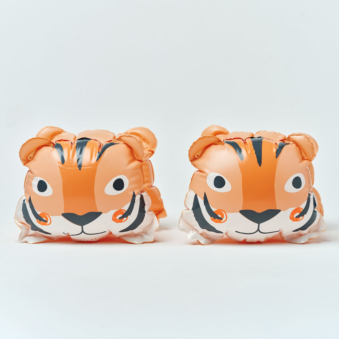 SUNNYLiFE pripučiamos plaukimo rankovės – TINO THE TIGER CLAY - Summer Boutique - S61IABTC