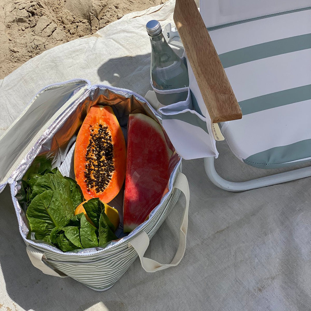 SUNNYLiFE šaltkrepšis – LA PALMA SAGE STRIPE - Summer Boutique - S51NCBWS