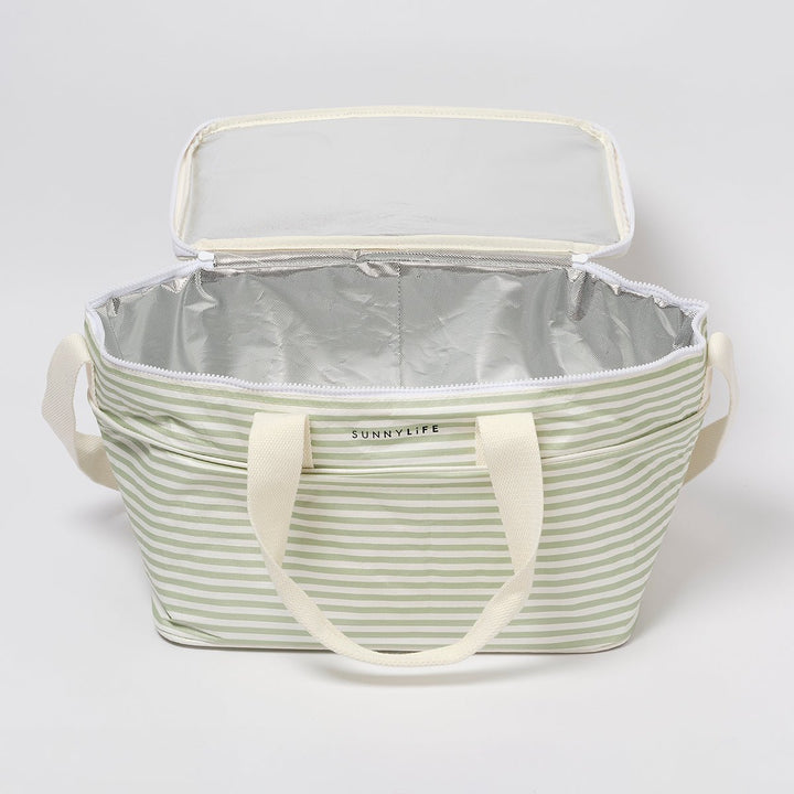 SUNNYLiFE šaltkrepšis – LA PALMA SAGE STRIPE - Summer Boutique - S51NCBWS