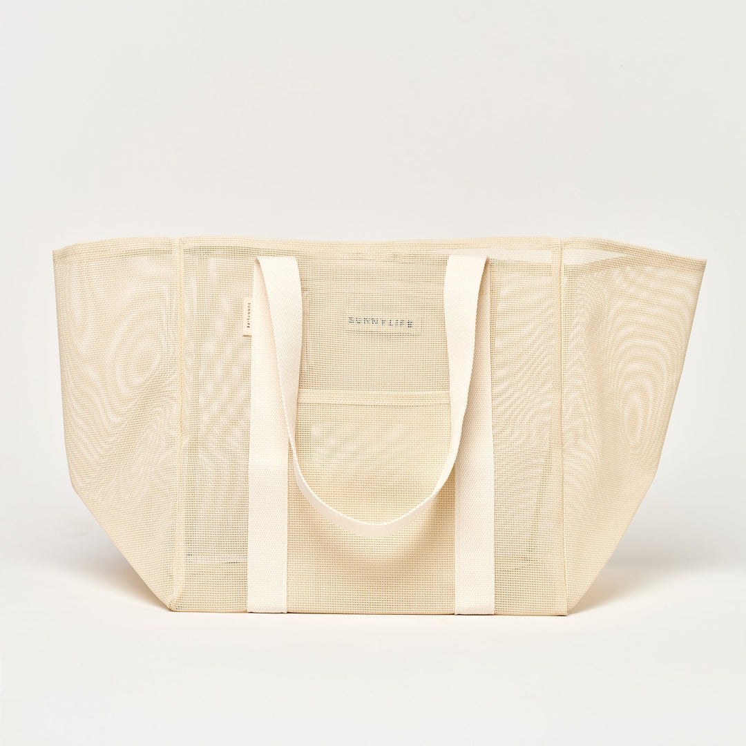 SUNNYLiFE tinklinis paplūdimio krepšys – OYSTER CREAM - Summer Boutique - S61MBBOC