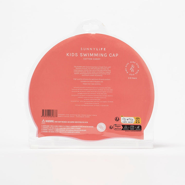 SUNNYLiFE vaikiška plaukimo kepurėlė – COTTON CANDY CHERRY - Summer Boutique - S51SCCCP