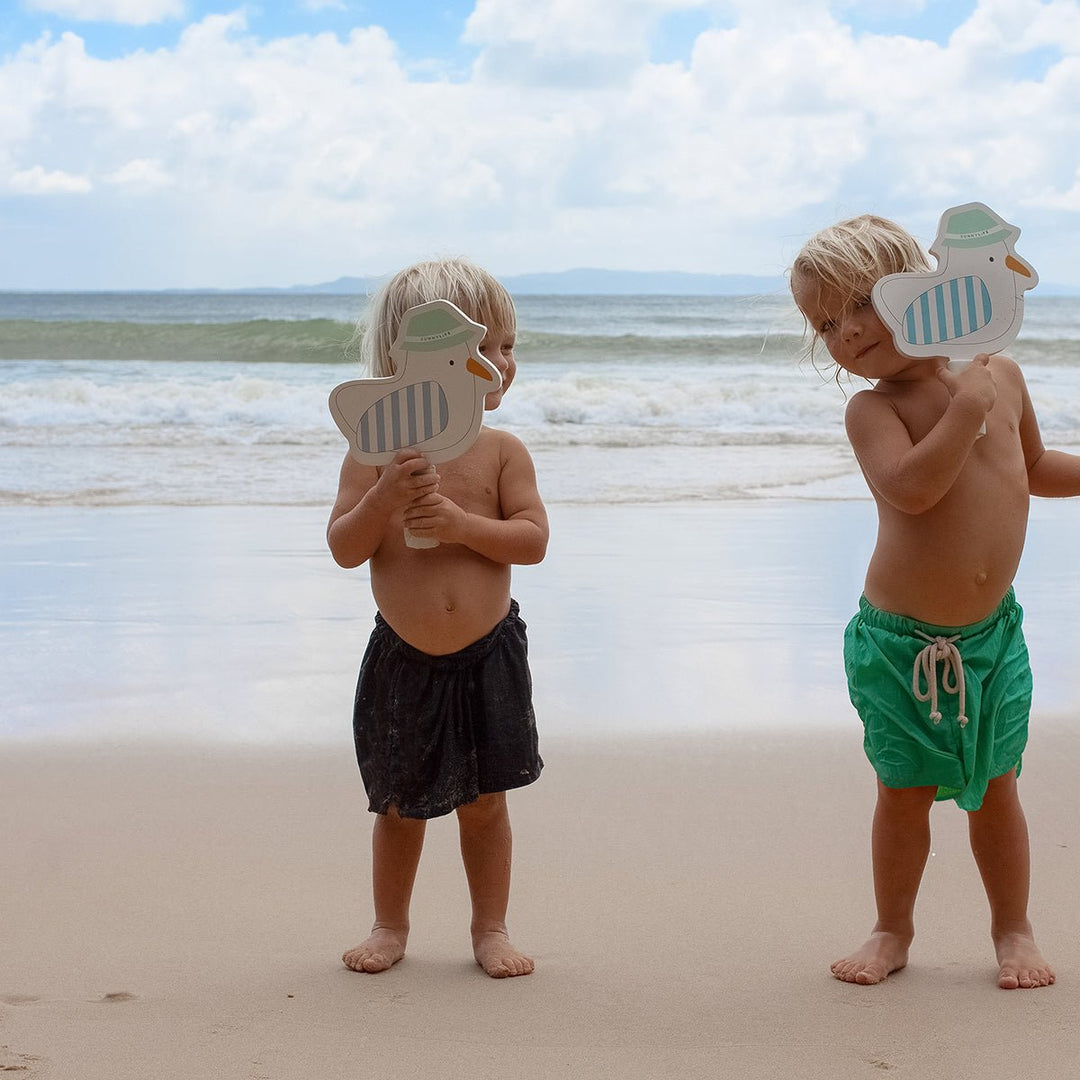 SUNNYLiFE vaikiškos raketės – SID THE SEAGULL BLUE STRIPE - Summer Boutique - S51KVBML