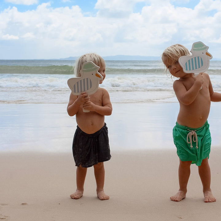 SUNNYLiFE vaikiškos raketės – SID THE SEAGULL BLUE STRIPE - Summer Boutique - S51KVBML