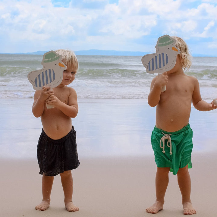 SUNNYLiFE vaikiškos raketės – SID THE SEAGULL BLUE STRIPE - Summer Boutique - S51KVBML